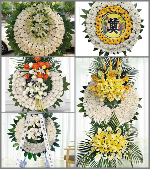 安徽阜阳市临泉县鲖城镇骆马庄村花圈速递
